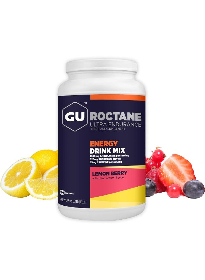 Gu Energy Roctane Ultra Endurance Energy Drink Mix, Lemon Berry - Image 1